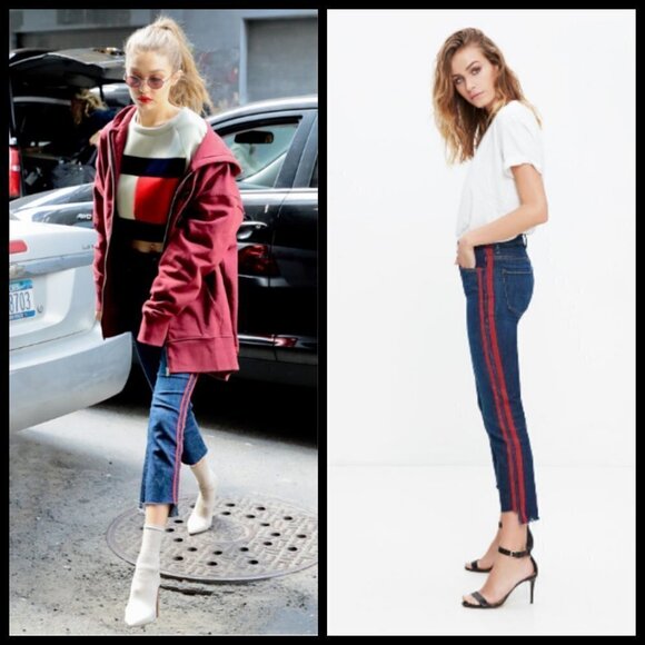 💕MOTHER💕 Insider Crop Step Fray Jeans ~ Speed Racer 26 - Picture 2 of 16